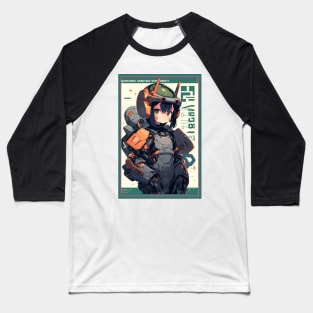 Anime Cat Girl | Quality Anime Design | Chibi Cat Girl Miaw | Manga Anime Art Baseball T-Shirt